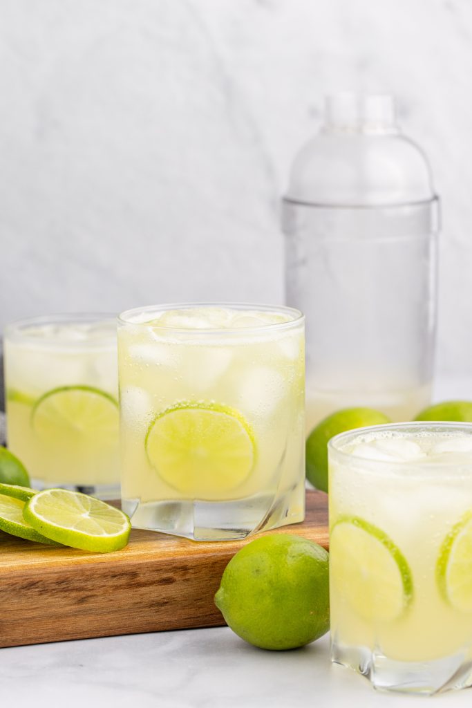 Sparkling Margaritas made skinny.