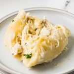 Cheesy Alfredo Stuffed Shells with Chicken