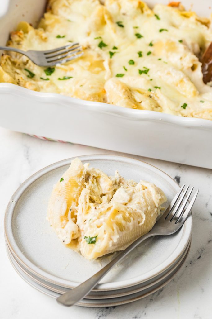 Chicken stuffed shells.